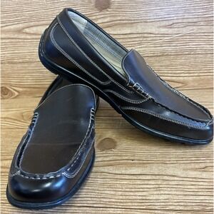 Nunn‎ Bush ComfortGel Mens Brown Leather Loafers Slip On Shoes Size 11M Non Slip